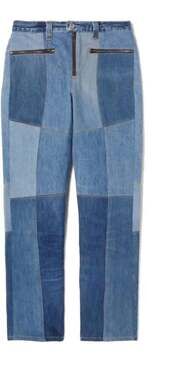 RE/DONE Levi's Reconstructed Patchwork Moto Jeans